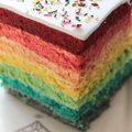 RAINBOW CAKE OU GÂTEAU ARC-EN-CIEL 