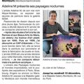 Article de Ouest France sur l'exposition à la Majestic Gallery de Montsûrs