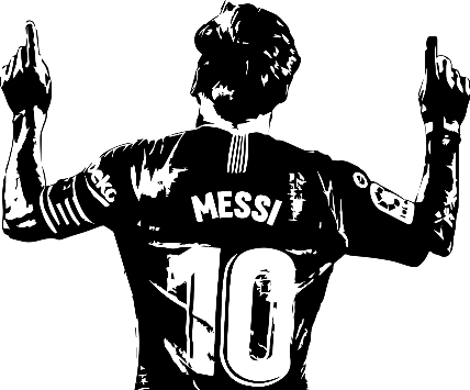 Le joueur de foot Lionel Messi