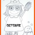 Coloriage d'octobre