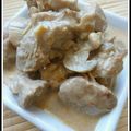 Sauté de Veau, Crème et Champignons.... 