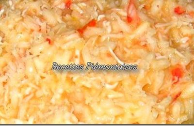 Risotto de crabe au safran