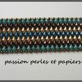 Je continue avec un bracelet (modèle paru dans le
