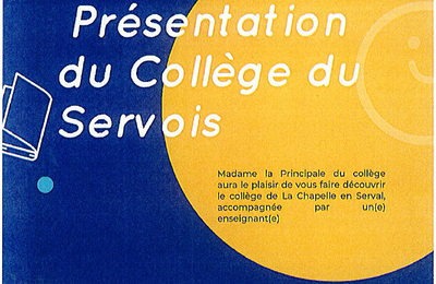 11 oct. 22 : Présentation du Collège du Servois