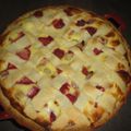 Tarte normande fraise / rhubarbe