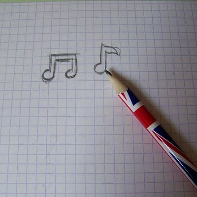 ~Tuto :Porte-clés Biscuits en note de musique~