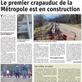 Premier crapauduc de la Metropole de Grenoble à Varces