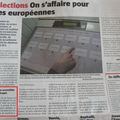 Elections européennes - Les handicapés peuvent utiliser les machines à voter. C'est le quotidien du crédit mutuel qui le dit !