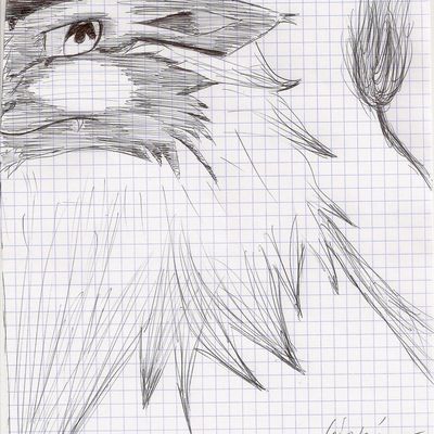 Projet au crayon bic noir en jouant toujours sur