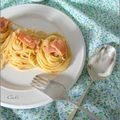 SPAGHETTINI VODKETCHUP AU SAUMON FUME 