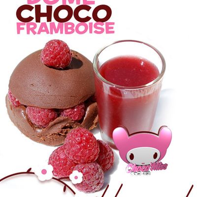 Fondant de chocolat aux framboises