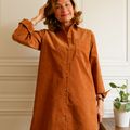 La robe chemise en velours