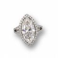 A marquise-cut diamond ring