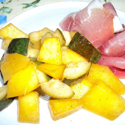 Duo courgettes mangue