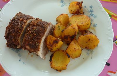 filet mignon tandoori et bombay potatoes