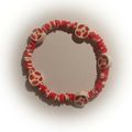 Bracelet rouge et blanc