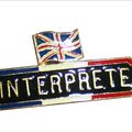 Badge interprète Anglais