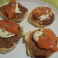 Blinis à base de pommes de terre