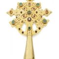 Exceptionnelle Croix de procesion Chrétienne Orthodoxe