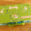 Un coffret naissance - A scrapbooked box for a birth