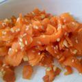 tagliatelles de carottes au sésame