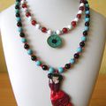 Collier "La Robe Rouge"