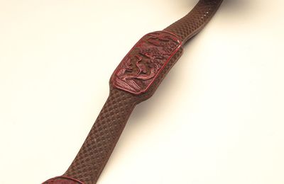 Official's Scepter (Ruyi) with Deer, Cranes, and a Bat, Qing dynasty, probably Qianlong period
