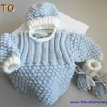 explications layette bb, tricot laine bebe