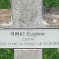 NINAT Eugène (Feusines) + 30/10/1918 Saint-Quentin-le-Petit (08)