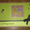 Carte anniversaire scrapbooking