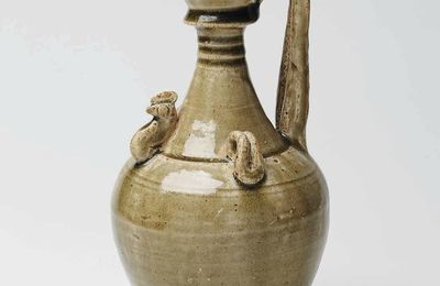 Green Glazed Amphora, Late Sui – Early Tang Dynasty, 6th – 7th c. A.D., China