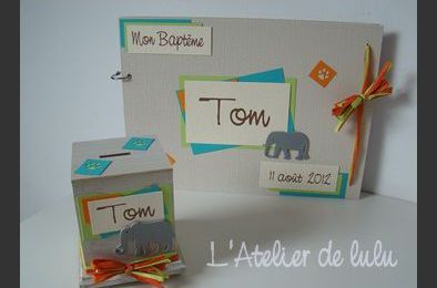 livre de souvenir "tom" et sa petite tirelire