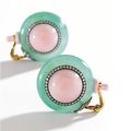 Chrysoprase cabochon pink opals. JAR.