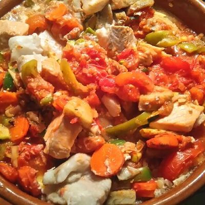 Tajine de poisson aux légumes