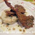 Côtes d'agneau panés aux herbes