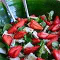 Salade aux fraises et à la Feta