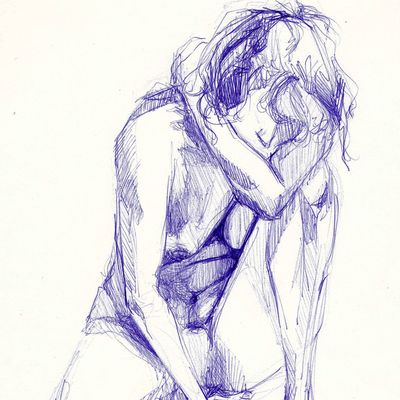 Modèle vivant (bic / sanguine )