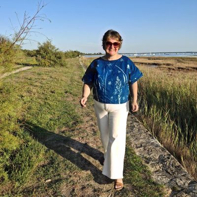 Ma blouse en cyanotype 