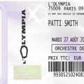 Patti Smith - Mardi 27 Août 2019 - Olympia (Paris)