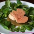 Foie gras confit, gelée de haricots verts