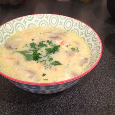 Soupe revigorante au poulet