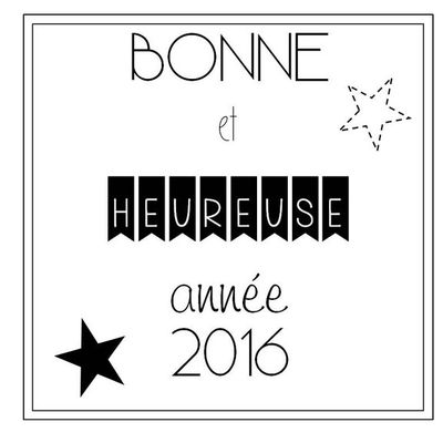 Bonne année 2016 ...