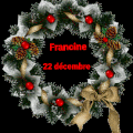 Calendrier de l'avent 22 décembre Francine 