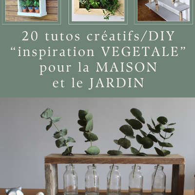 20 tutos de décoration végétale pour la maison et le jardin - Mon premier ebook !!!
