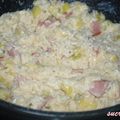 risotto courgettes et bacon