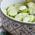 Salade de courgettes crues, comme des coeurs d'artichauts {recette 5 mn chrono}