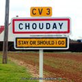 Panneau ville / village : Chouday stay or should i go