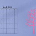 Un mois en douceur [calendrier avril 2014]