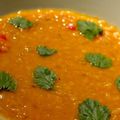 Soupe indienne au Curry 