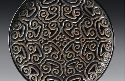 A Black 'Tixi' Lacquer Dish, Ming Dynasty, 15th / 16th Century